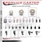 Service Caster 5'' Nylon Swivel 1-1/4'' Expanding Stem Caster with Brake SCC-EX20S514-NYS-TLB-114 - alternate 3